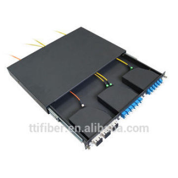 1U MTP / MPO Cassete Patch Panel para SC, LC MPO Cassete